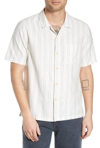 Imbracaminte barbati bldwn cabus slim fit short sleeve sport shirt whitenavy stripe