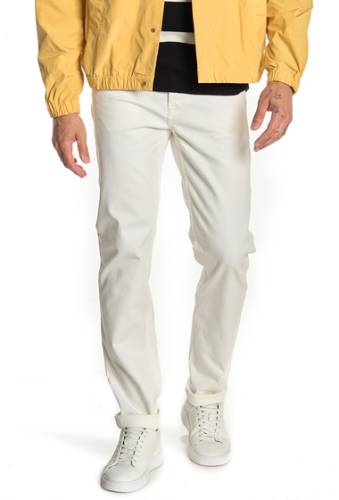 Imbracaminte barbati bldwn modern slim fit solid jeans white stch selvedge