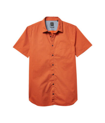 Imbracaminte barbati boss hugo boss magneton short sleeve shirt bright orange