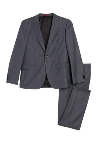Imbracaminte barbati boss jeffrey medium grey two button notch lapel wool suit medium grey