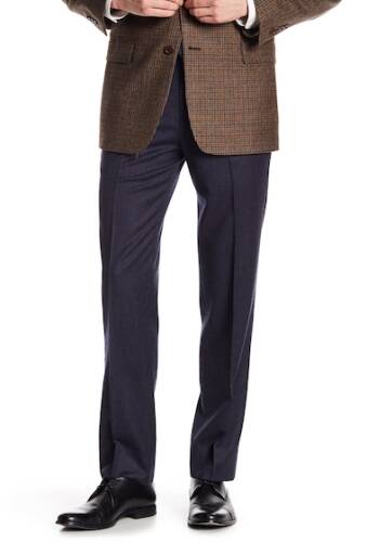 Imbracaminte barbati brooks brothers blue solid classic fit wool trousers - 30-34 inseam blue