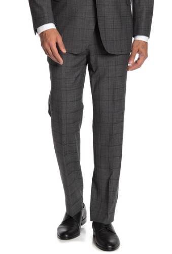 Imbracaminte barbati brooks brothers charcoal plaid print regent fit suit separates trousers - 30-34 inseam charcoal