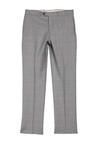 Imbracaminte barbati brooks brothers check print wool blend trousers - 30-34 inseam med grey