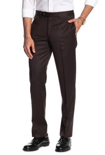 Imbracaminte barbati brooks brothers dark brown solid regent fit suit separates trousers - 30-34 inseam dkbrwnflnl
