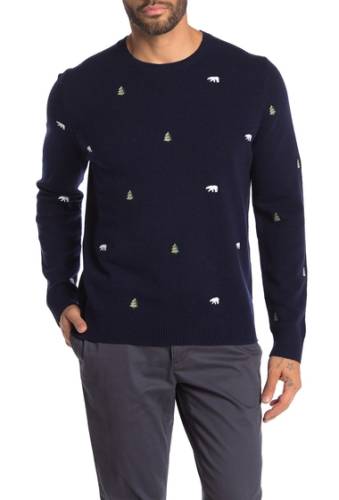 Imbracaminte barbati brooks brothers embroidered wool blend sweater winter emb