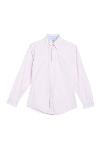 Imbracaminte barbati brooks brothers regular fit stretch oxford shirt pink