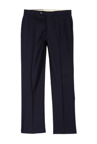 Imbracaminte barbati brooks brothers solid wool blend trousers - 30-34 inseam navy