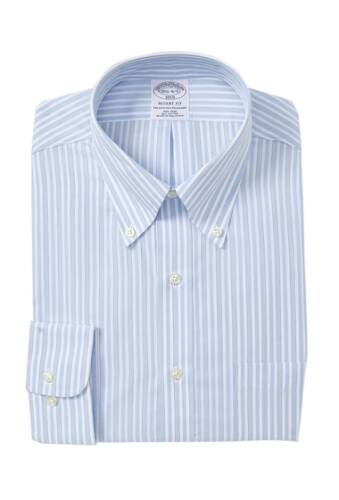 Imbracaminte barbati brooks brothers striped broadcloth regent fitted fit dress shirt op white