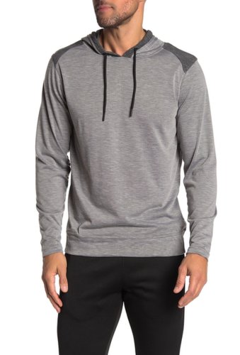 Imbracaminte barbati burnside colorblock paneled pullover hoodie heather ch