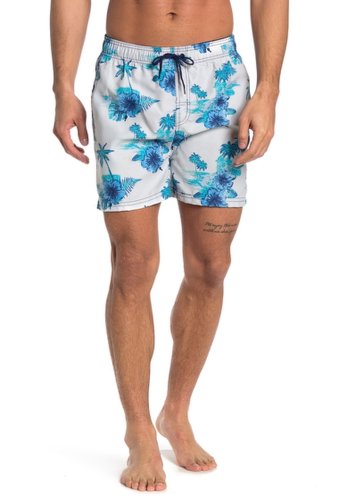 Imbracaminte barbati burnside floral print swim shorts grey