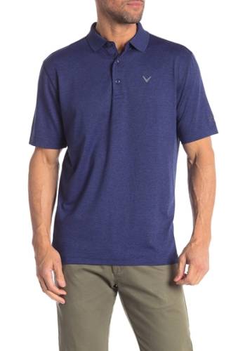 Imbracaminte barbati callaway golf apparel opti-soft heathered polo shirt blueprint heather