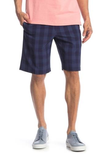 Imbracaminte barbati callaway golf apparel printed plaid shorts peacoat