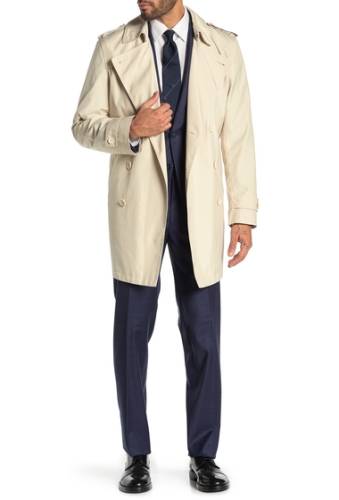 Imbracaminte barbati calvin klein double breasted lined trench coat light tan