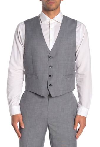 Imbracaminte barbati calvin klein medium grey twill slim fit suit separate vest medium grey