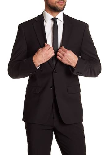 Imbracaminte barbati calvin klein solid black wool suit jacket black