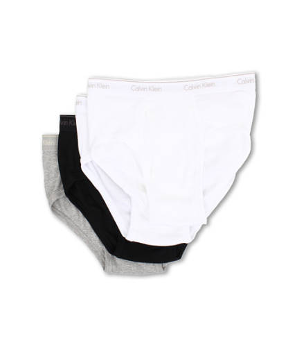Imbracaminte barbati calvin klein underwear cotton classic brief 4-pack u4000 whitewhiteblackgrey