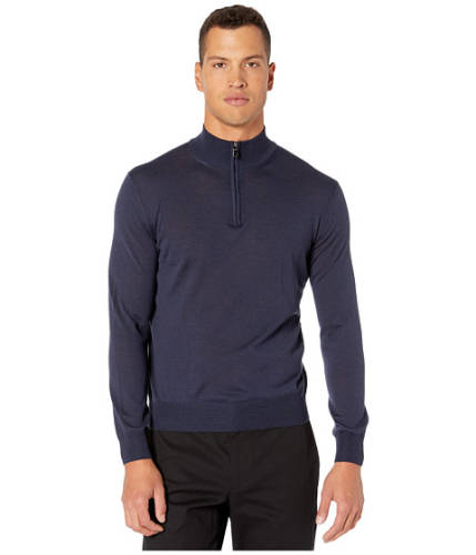 Imbracaminte barbati canali 34 zip merino wool sweater blue