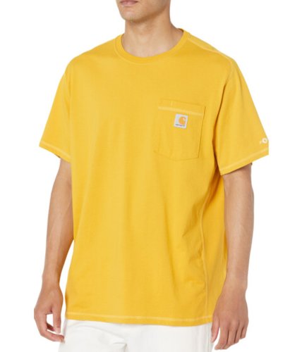 Imbracaminte barbati carhartt force relaxed fit midweight short sleeve pocket tee yellow curry