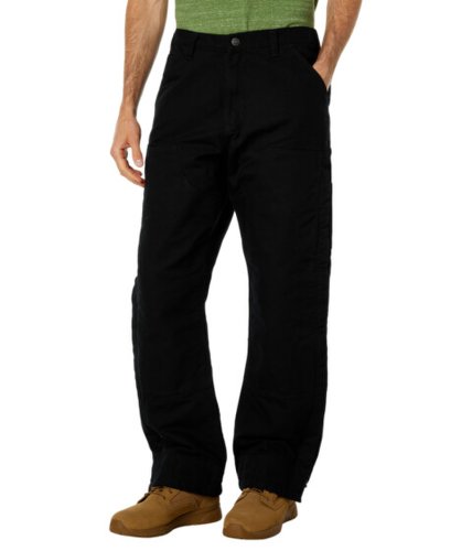 Imbracaminte barbati carhartt loose fit washed duck insulated pants black