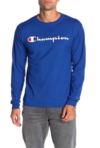 Imbracaminte barbati champion classic logo print long sleeve t-shirt surf the web