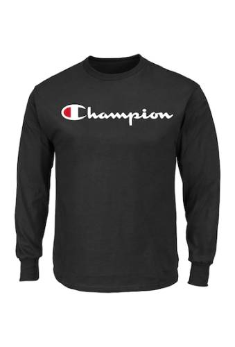 Imbracaminte barbati champion long sleeve script logo shirt big tall black