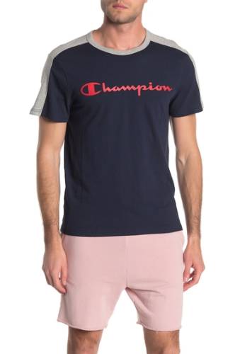 Imbracaminte barbati champion sportstyle colorblock t-shirt navyoxford
