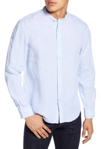 Imbracaminte barbati club monaco slim fit linen button-up shirt blue