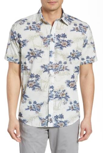 Imbracaminte barbati coastaoro kimahh short sleeve hawaiian regular fit shirt sand