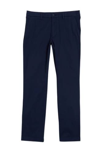 Imbracaminte barbati cole haan flat front pants blue solid