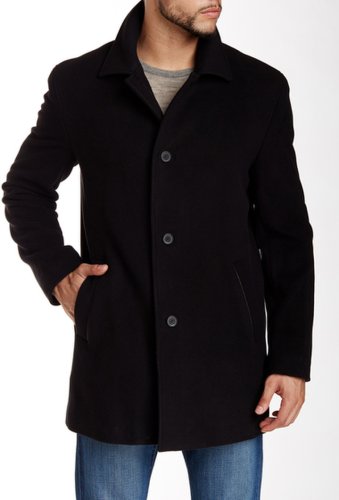 Imbracaminte barbati cole haan italian wool blend overcoat black