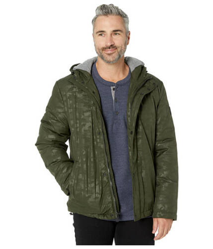 Imbracaminte barbati cole haan oxford rain zip front jacket olive camo