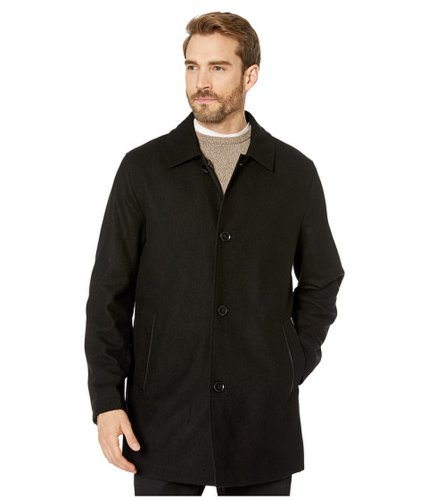 Imbracaminte barbati cole haan reversible wool jacket and water repellent raincoat black