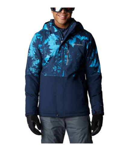 Imbracaminte barbati columbia winter districttrade jacket collegiate navycompass blue lookup print