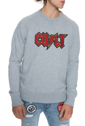 Imbracaminte barbati cult of individuality rock roll pullover sweatshirt heather grey