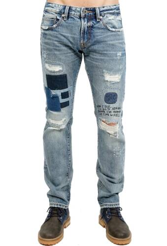 Imbracaminte barbati cult of individuality rocker slim jeans hasher