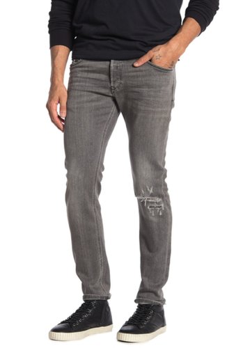 Imbracaminte barbati diesel sleekner distressed knee slim jeans 084gt