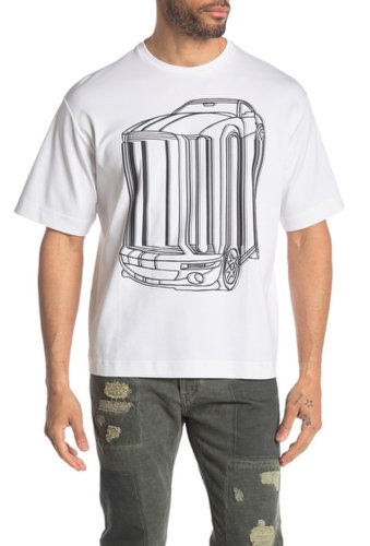 Imbracaminte barbati diesel teoria melted car t-shirt snowwhite