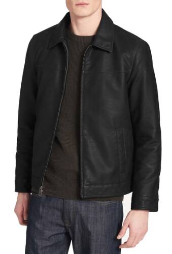 Imbracaminte barbati dockers james faux leather open-bottom jacket black