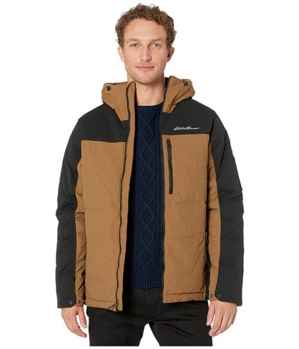 Imbracaminte barbati eddie bauer mountain ops hooded down jacket hazelnut