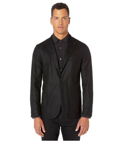 Imbracaminte barbati eleventy laser cut flannel jacket black