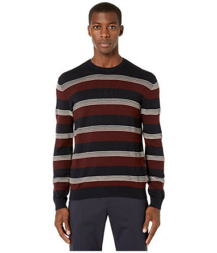 Imbracaminte barbati emporio armani multi striped sweater navyredwhite