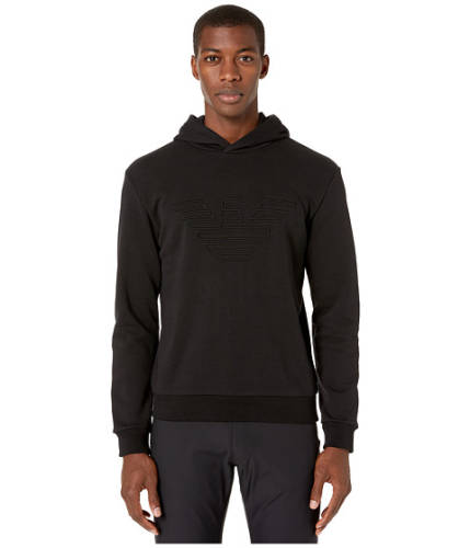 Imbracaminte barbati emporio armani tonal logo hoodie black