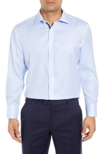 Imbracaminte barbati english laundry regular fit solid dress shirt blue