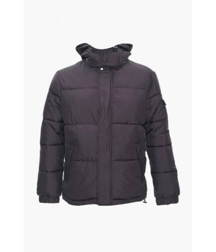 Imbracaminte barbati forever21 hooded puffer jacket black