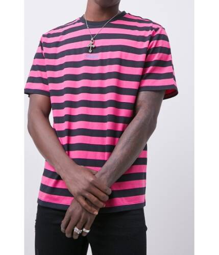Imbracaminte barbati forever21 verified embroidered graphic striped tee blackmagenta