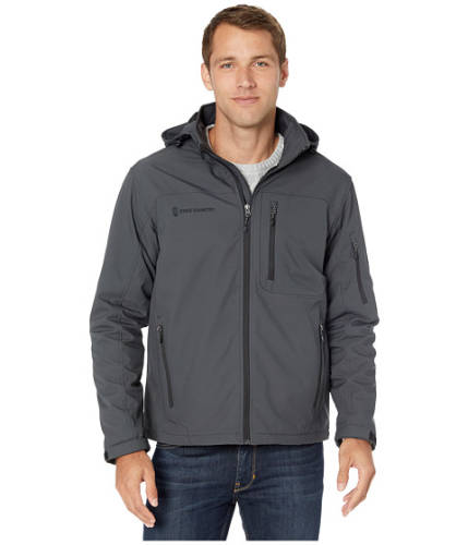 Imbracaminte barbati free country super softshell jacket with detachable hood charcoal