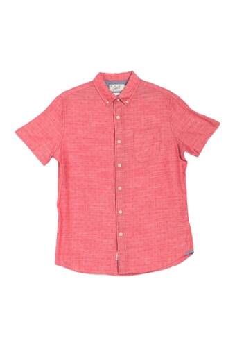 Imbracaminte barbati grayers pearson slub twill modern fit shirt red print