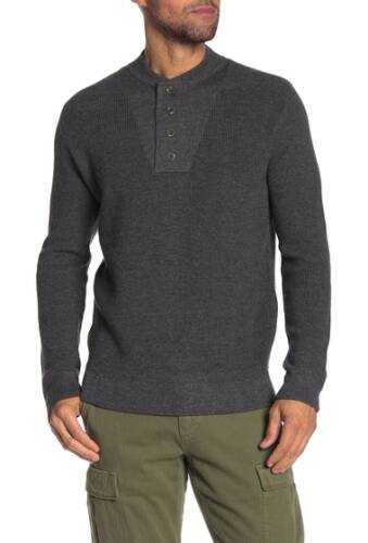 Imbracaminte barbati grayers wadsworth wool blend sweater henley charcoal