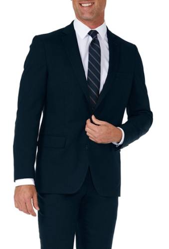 Imbracaminte barbati haggar sharkskin stretch slim fit 2-button suit separate coat dark navy
