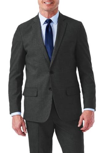 Imbracaminte barbati haggar sharkskin stretch slim fit 2-button suit separate coat med grey